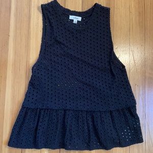 Aritzia Black Knit Tank Top